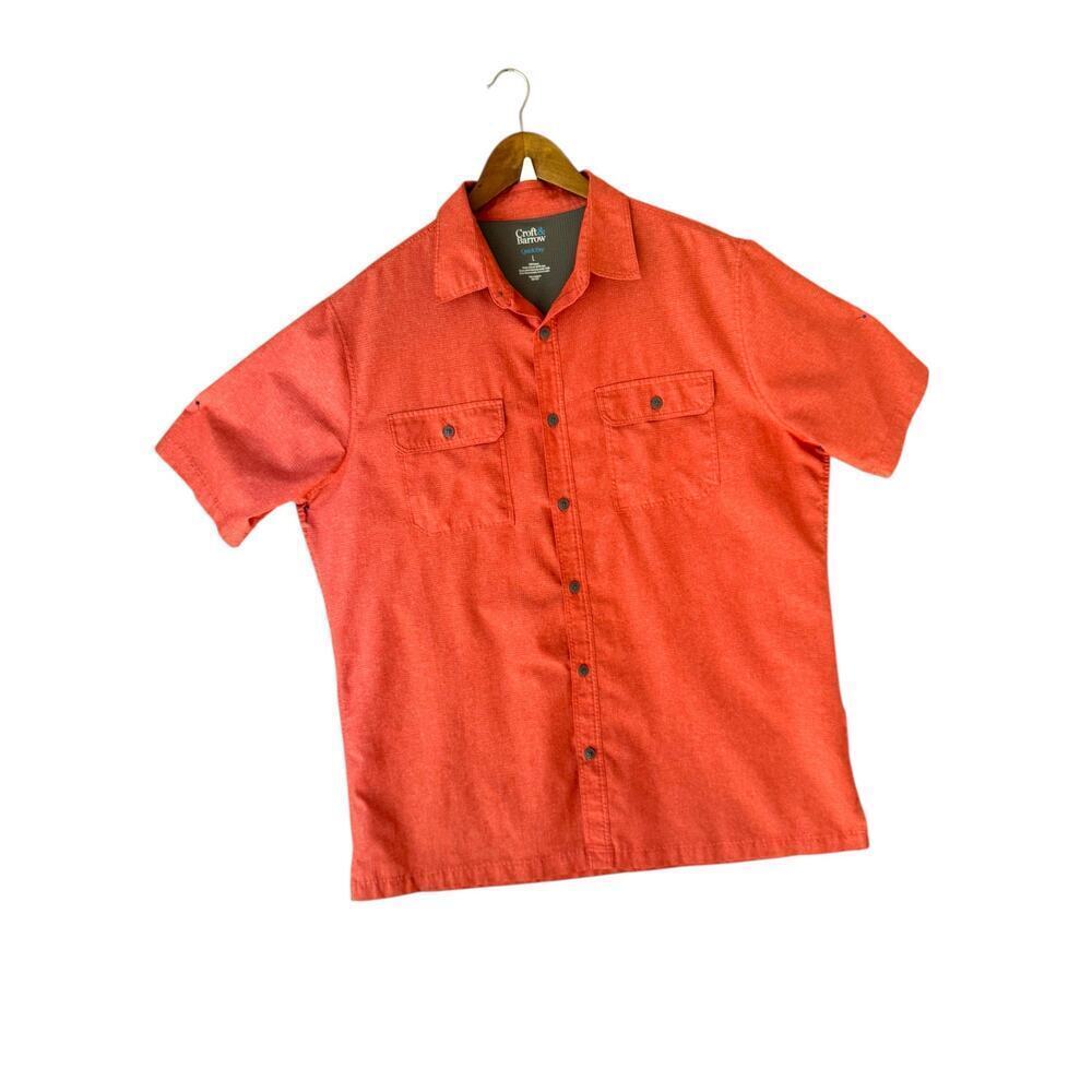 Croft & Barrow quick dry red‎ bottom down shirt Large